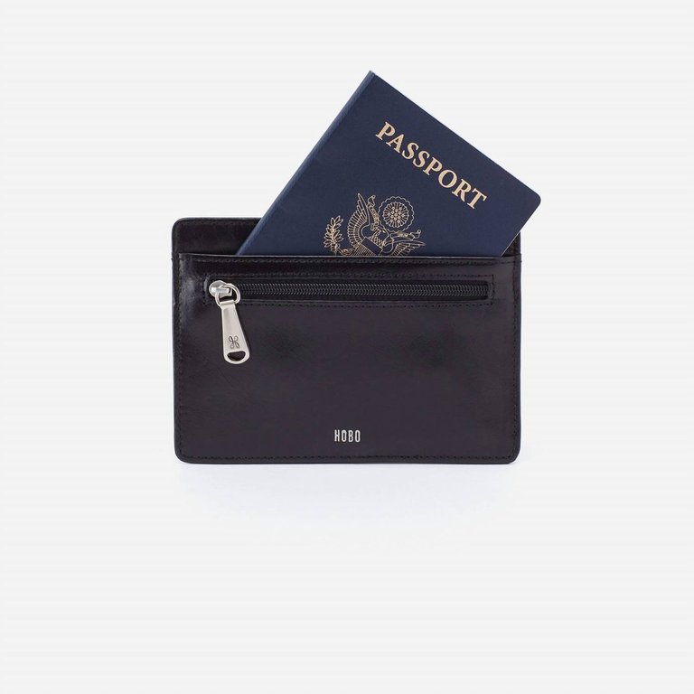 Euro Slide Card Case In Black