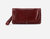 Lauren Wristlet In Polished Leather In Henna - Henna