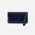 Lauren Wristlet In Polished Leather In Nightshade