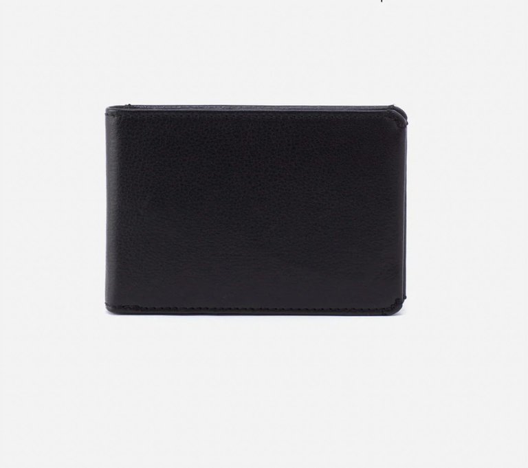 Mens Bifold Wallet In Black - Black