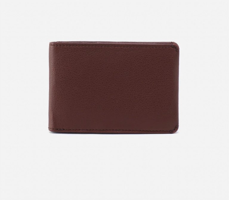 Mens Bifold Wallet In Brown - Brown