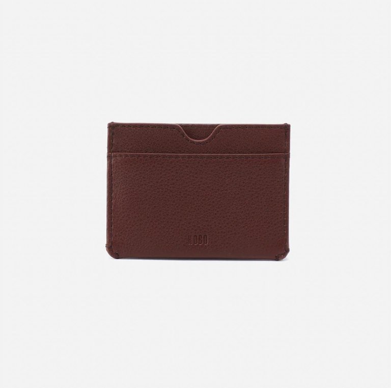 Mens Card Wallet In Brown