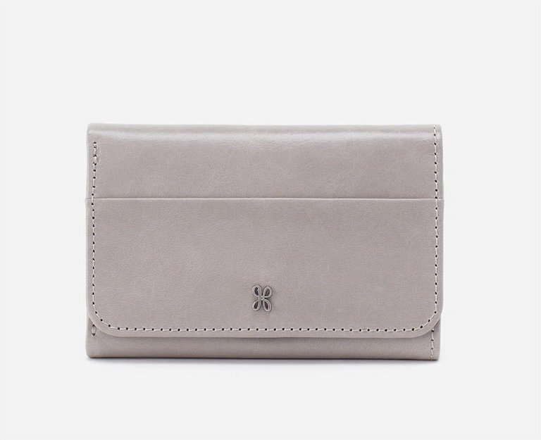 Women's Jill Tri-Fold Wallet In Light Grey - Light Grey