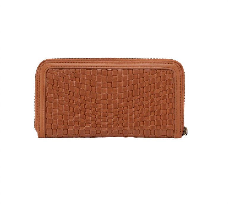 Women's Nila Large Zip Around Wallet In Wheat