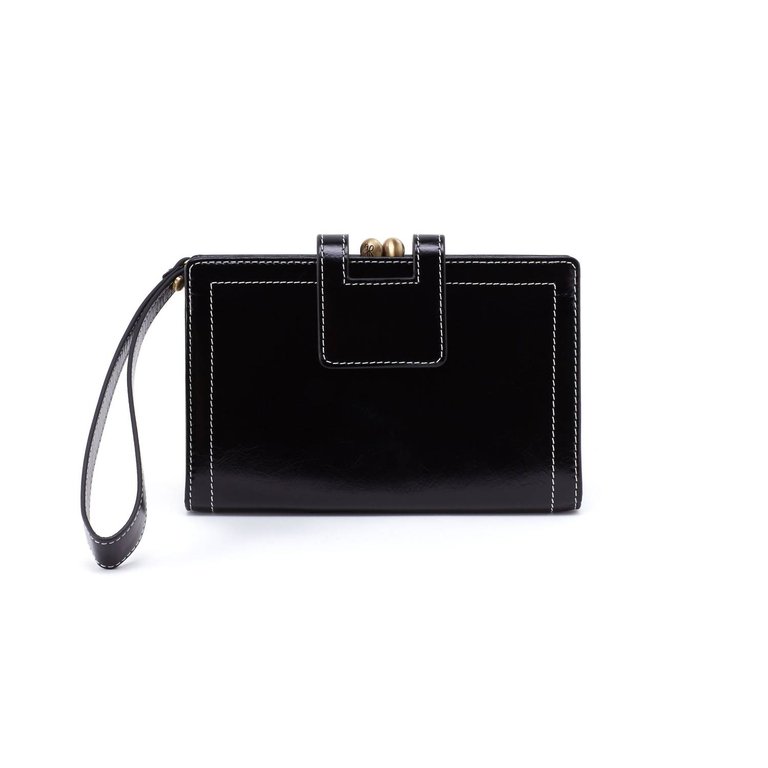 Women's Violet Wristlet In Black - Black