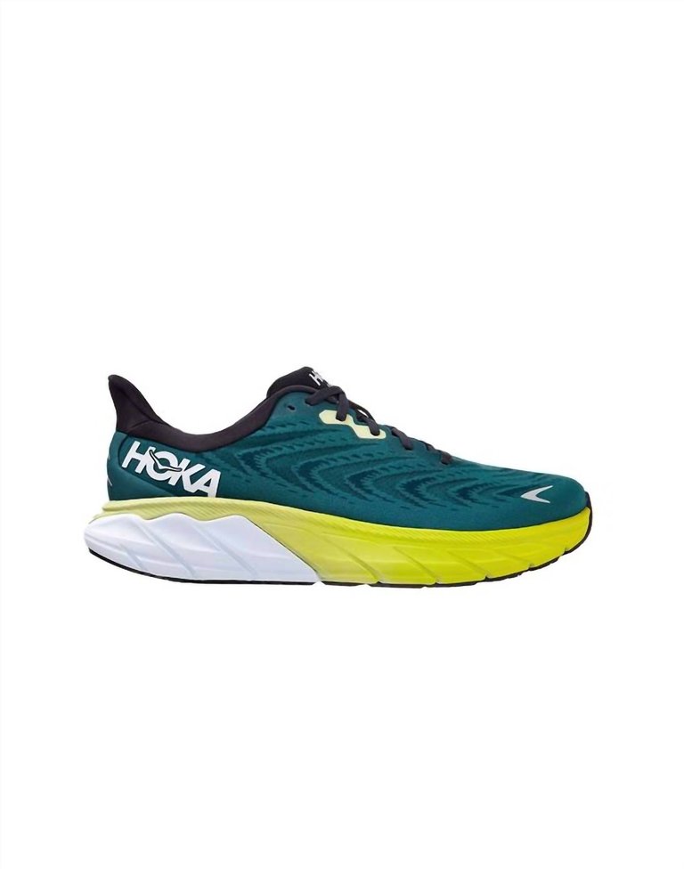 Men's Arahi 6 Running Shoes - Wide - Green - Green