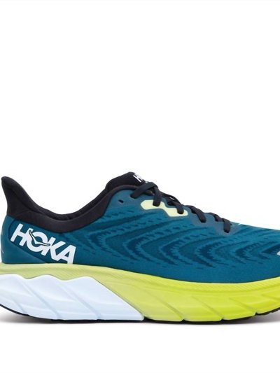 Hoka One One Men's Arahi 6 Wide Running Shoes In Blue Graphite/Blue Coral product