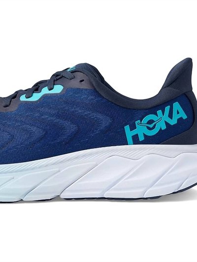 Hoka One One Men's Arahi 6 Wide Running Shoes In Outer Space/Bellwether Blue product
