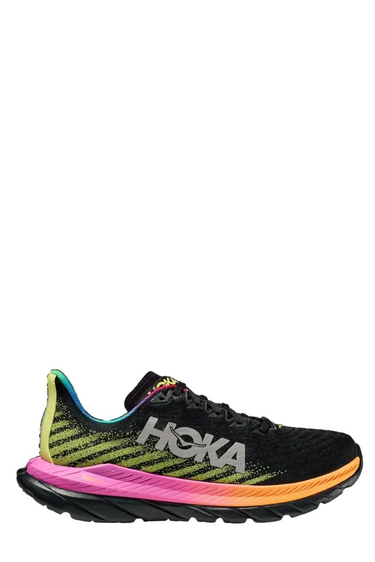 Men's Mach 5 Running Sneaker - D/Medium Width In Black Rainbow - Black Rainbow