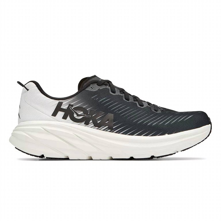 Men's Rincon 3 Running Shoes In Black/white - Black/White