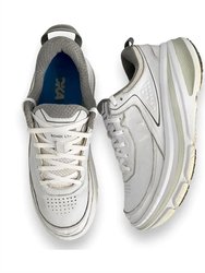 Women'S Bondi Leather Running Shoes - Medium Width - White