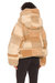 Sherpa Down Puffer Jacket In Natural Mix