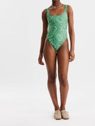 Makeba Swimsuit - Green Mix