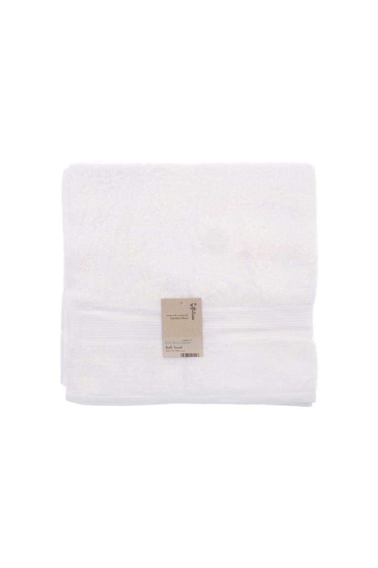 Home & Living Bamboo Bath Towel (White) (One Size) - White