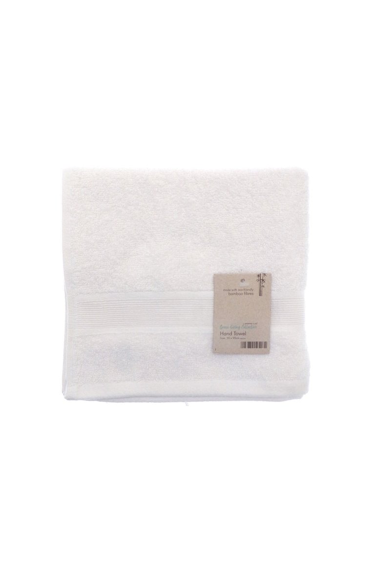 Home & Living Bamboo Hand Towel - White