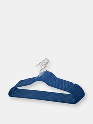 10 Piece Velvet Hanger, Navy