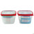 16 Piece Nesting Plastic Food Storage Container Set with Multi Color Snap On Lids