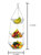 3 Tier Wire Hanging Round Fruit Basket, Chrome