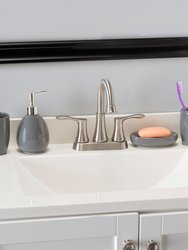 4 Piece Bath Accessory Set, Grey