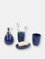 4 Piece Bath Accessory Set, Navy