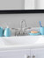 4 Piece Bath Accessory Set, Turquoise