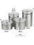 4 Piece Stainless Steel Canister Set