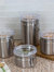 4 Piece Stainless Steel Canister Set