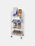 4 Tier Steel Kitchen Trolley, White