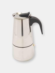 6 Cup Stainless Steel Espresso Maker, Silver