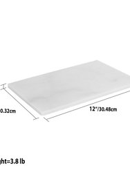 8" x 12" Marble Cutting Board, White