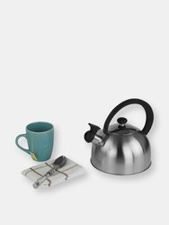 85 oz. Stainless Steel Tea Kettle, Silver