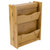 Bamboo Letter Rack with Key Box, Natural