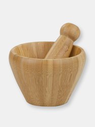 Bamboo Mortar and Pestle