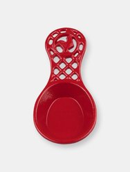 Cast Iron Rooster Spoon Rest, Red