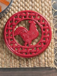 Cast Iron Rooster Trivet