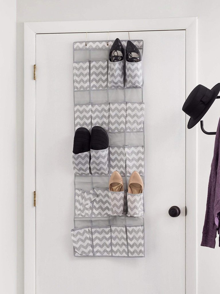 Chevron 20 Pocket Over-the-Door Shoe Organizer