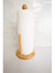 Easy Tear Bamboo Paper Towel Holder with Weighted Base, Natural