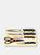 Essentials Series 5 Piece Stainless Steel Knife Set with All Natural Wood Cutting Board