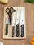 Essentials Series 5 Piece Stainless Steel Knife Set with All Natural Wood Cutting Board