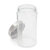 Large 54 oz. Round Glass Canister With Air-Tight Stainless Steel Twist Top Lid - Clear