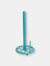 Lattice Collection Cast Iron Paper Towel Holder, Turquoise