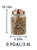 Medium 3.4 Lt Textured Glass Jar with Gleaming Air-Tight Copper Top