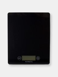 Multi-Functional Sleek Glass Digital Food Scale, Black