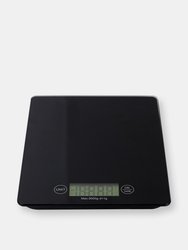 Multi-Functional Sleek Glass Digital Food Scale, Black