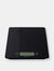 Multi-Functional Sleek Glass Digital Food Scale, Black