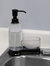 Plastic Soap Dispenser with Sponge Compartment, Black