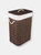 Rectangular Bamboo Hamper, Brown