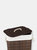 Rectangular Bamboo Hamper, Brown