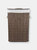 Rectangular Bamboo Hamper, Brown