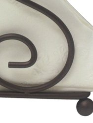 Scroll Collection Steel Napkin Holder, Bronze